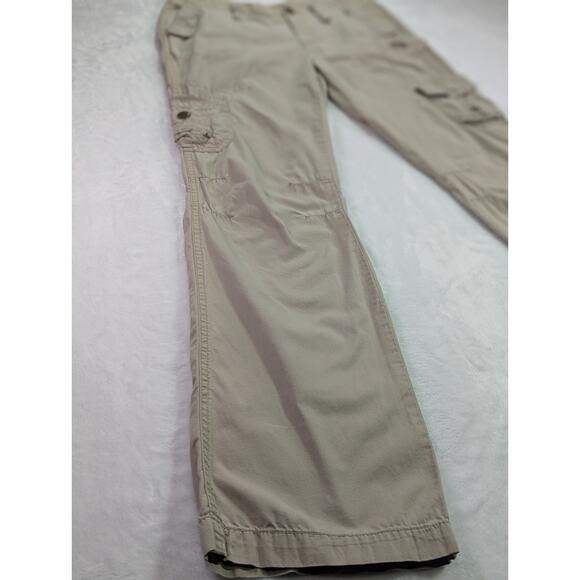 Mudd Juniors Size 7 Cotton Straight Leg Khaki Cargo Pants VTG - Picture 3 of 13